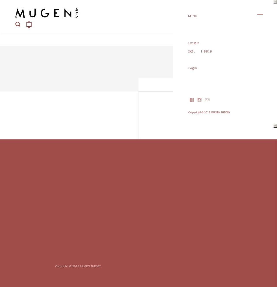 mugentheory.com — Shopify storefront screenshot