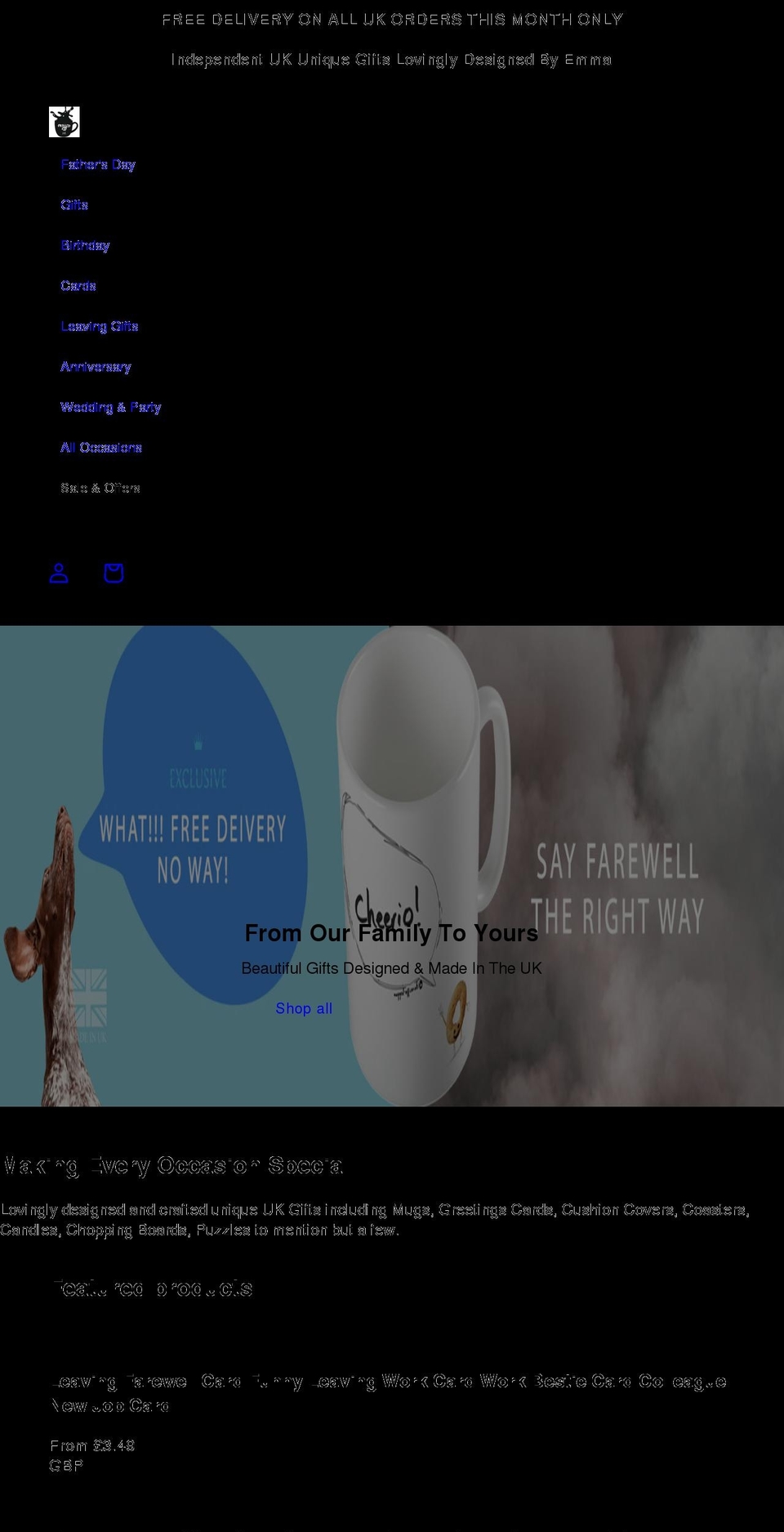 mugged-off.co.uk shopify website screenshot