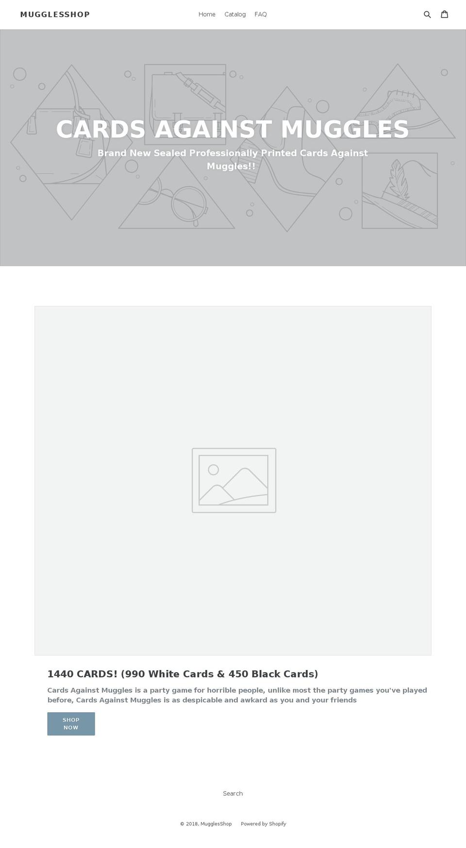 mugglesshop.com shopify website screenshot