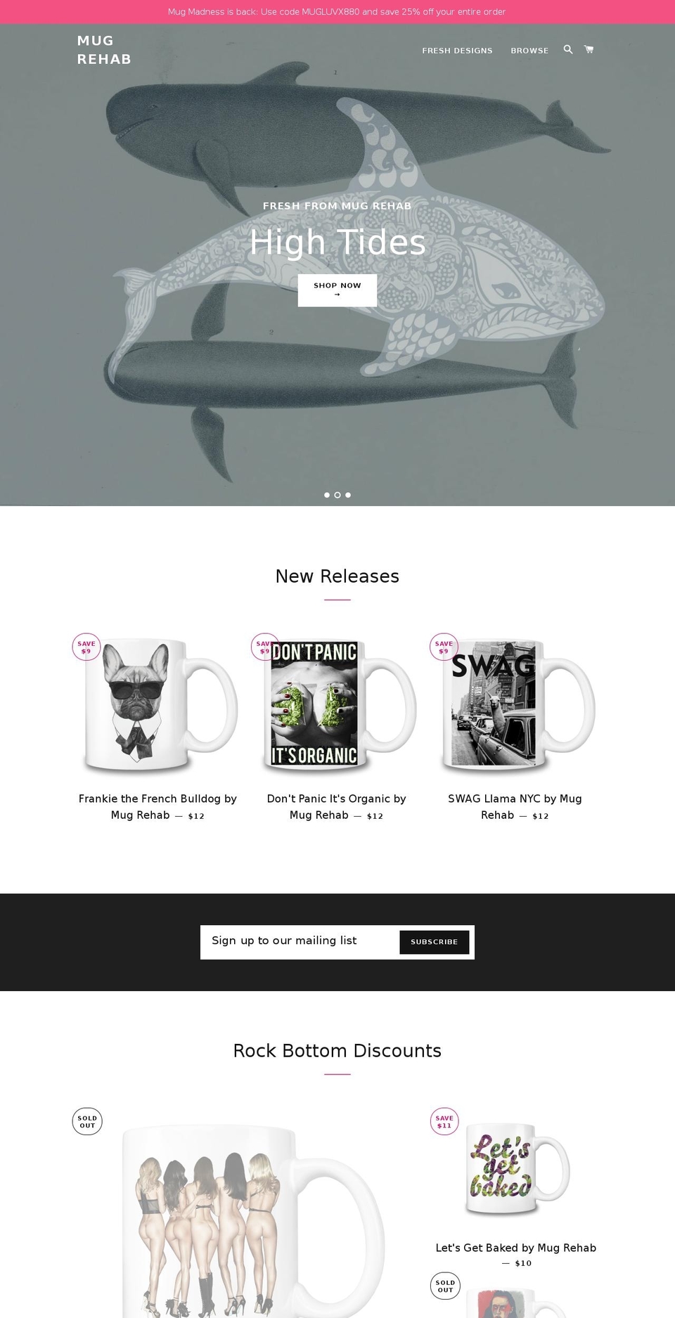 mugrehab.com — Shopify storefront screenshot
