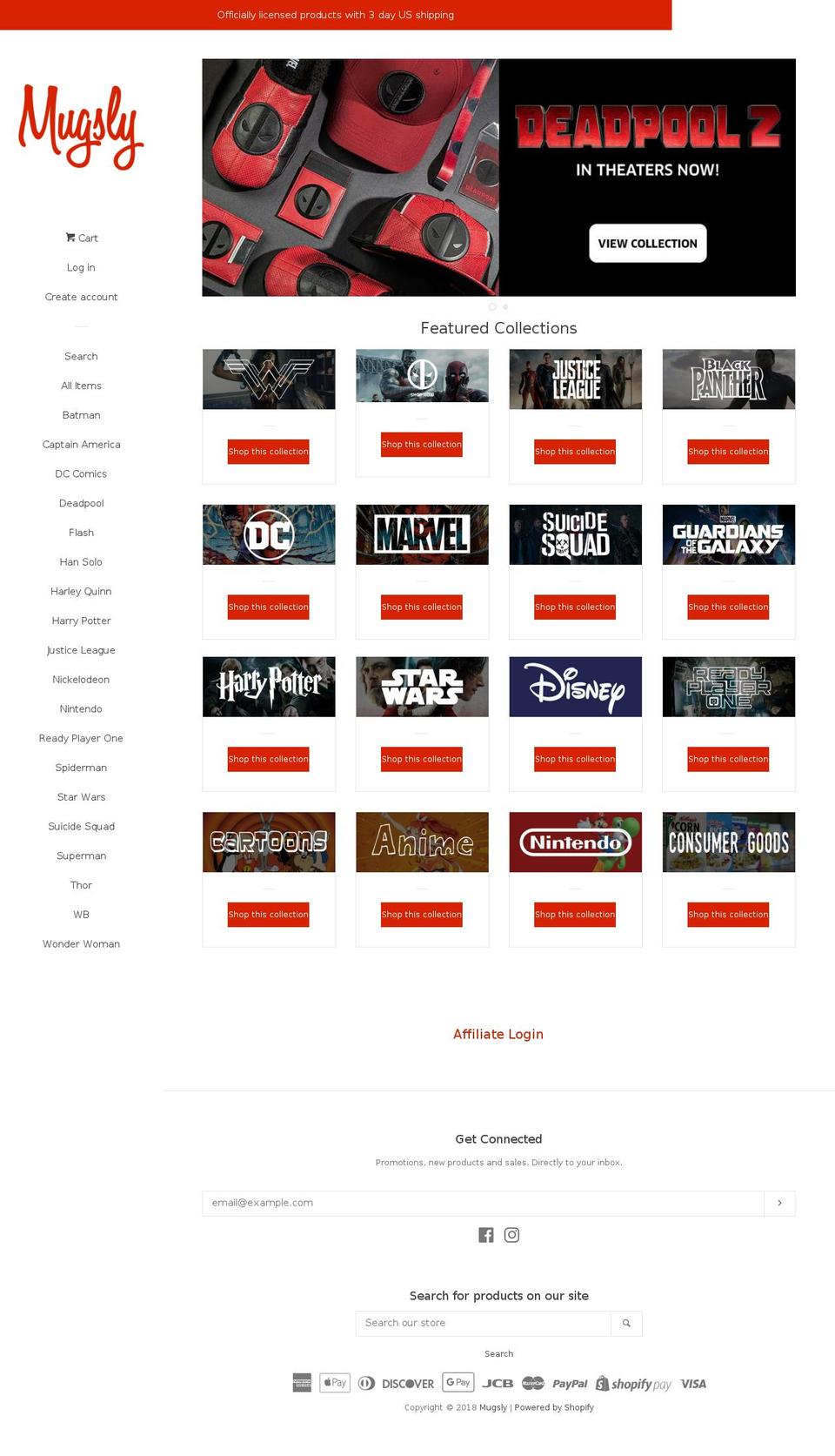 mugsly.com — Shopify storefront screenshot
