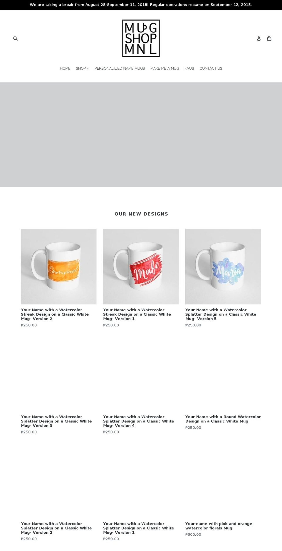 mugsmanila.com — Shopify storefront screenshot