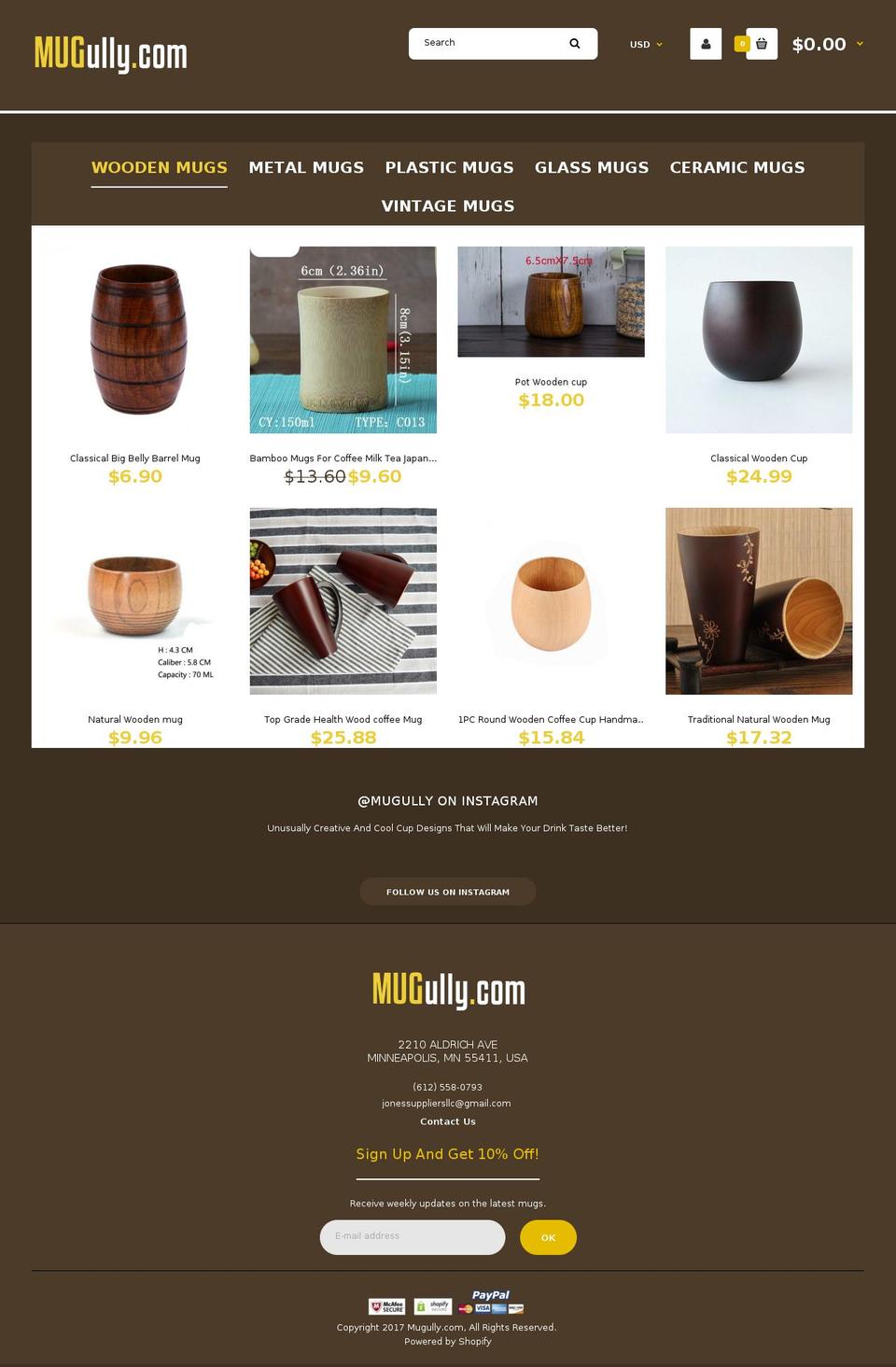 mugully.com — Shopify storefront screenshot