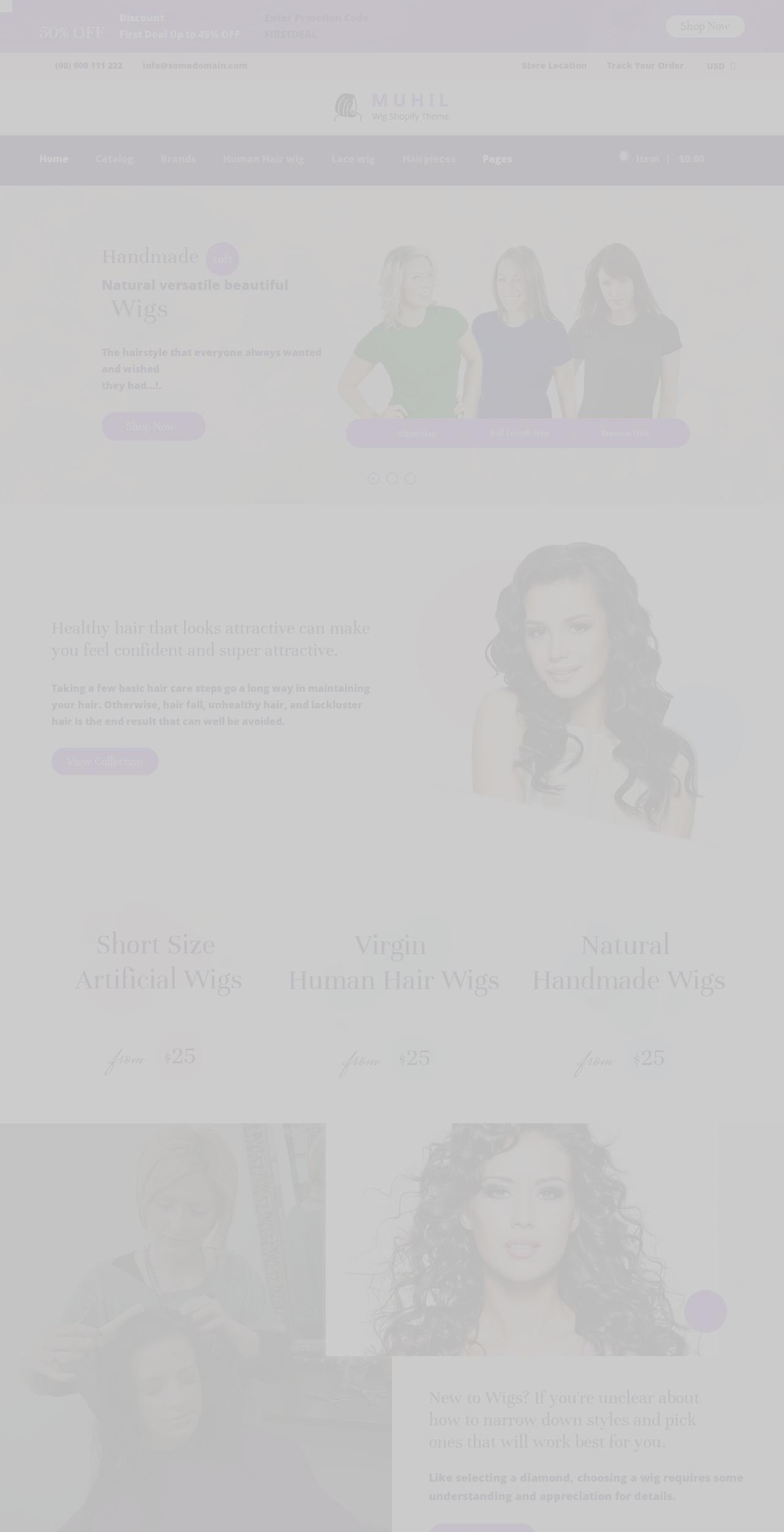muhil.myshopify.com shopify website screenshot