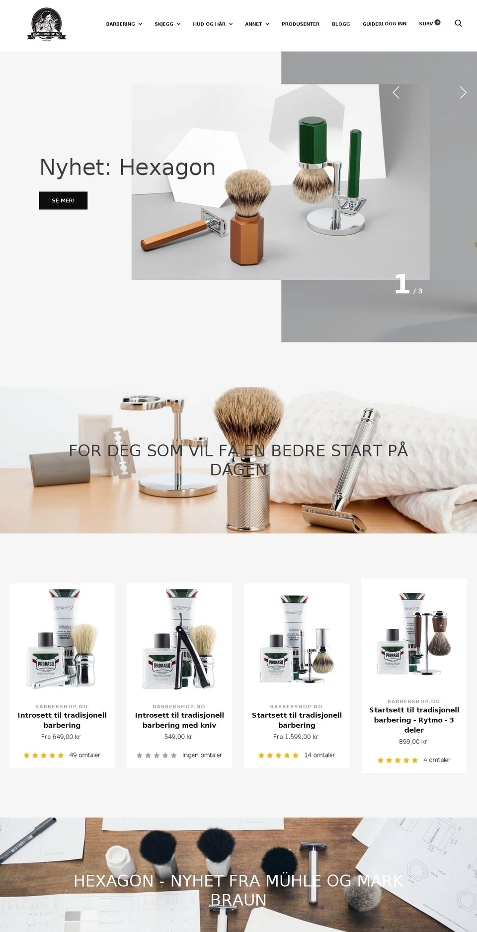 Trademark Shopify theme site example muhle.no
