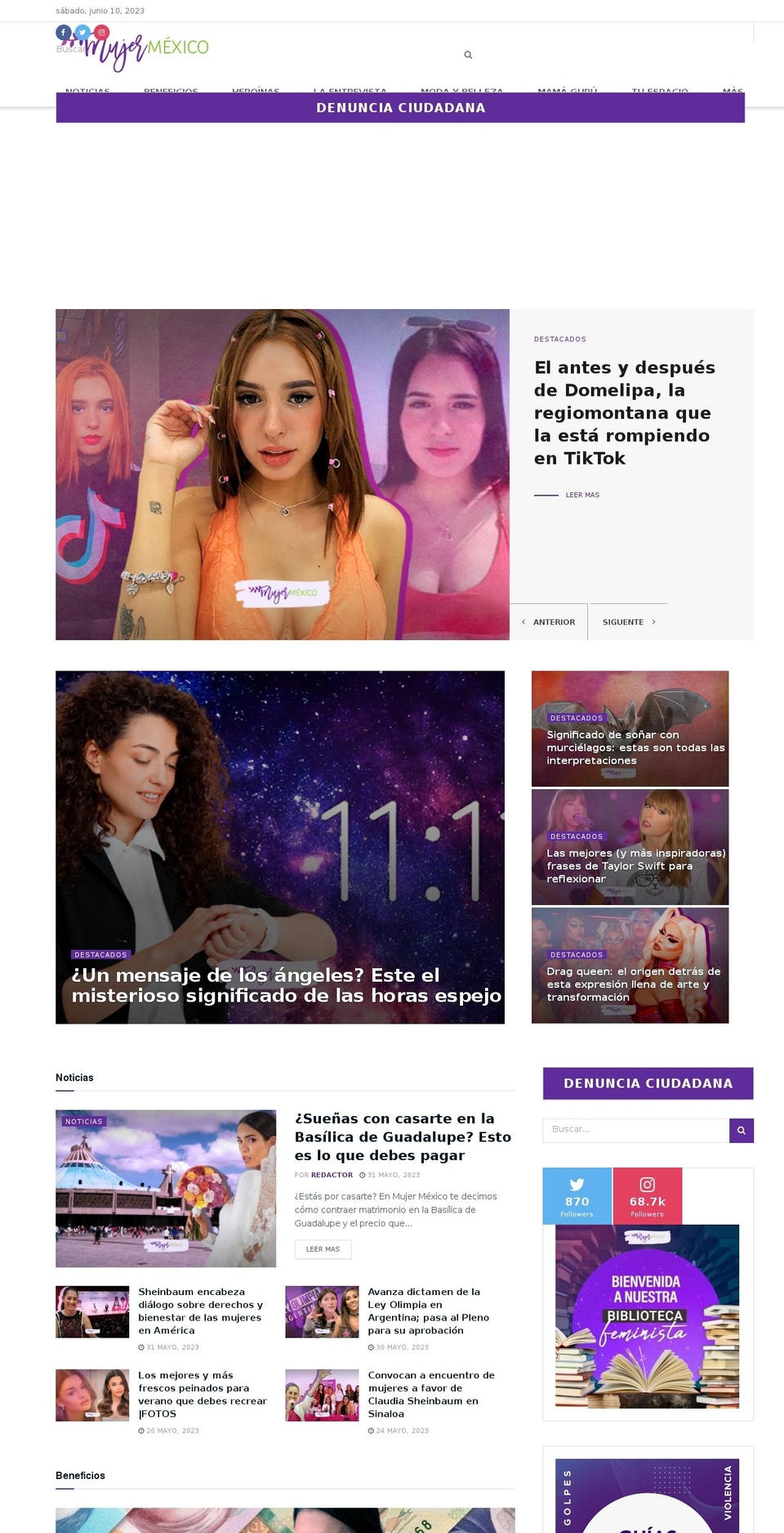 mujermexico.com — Shopify storefront screenshot