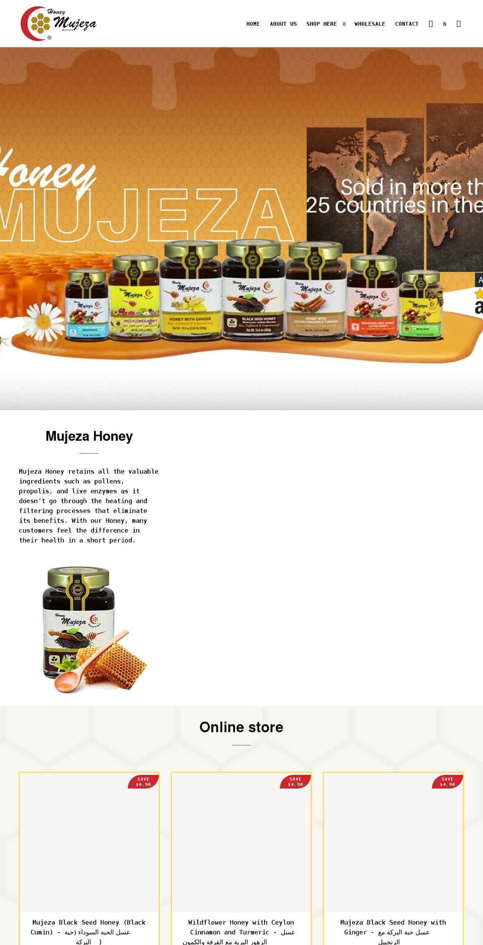 mujeza.us shopify website screenshot