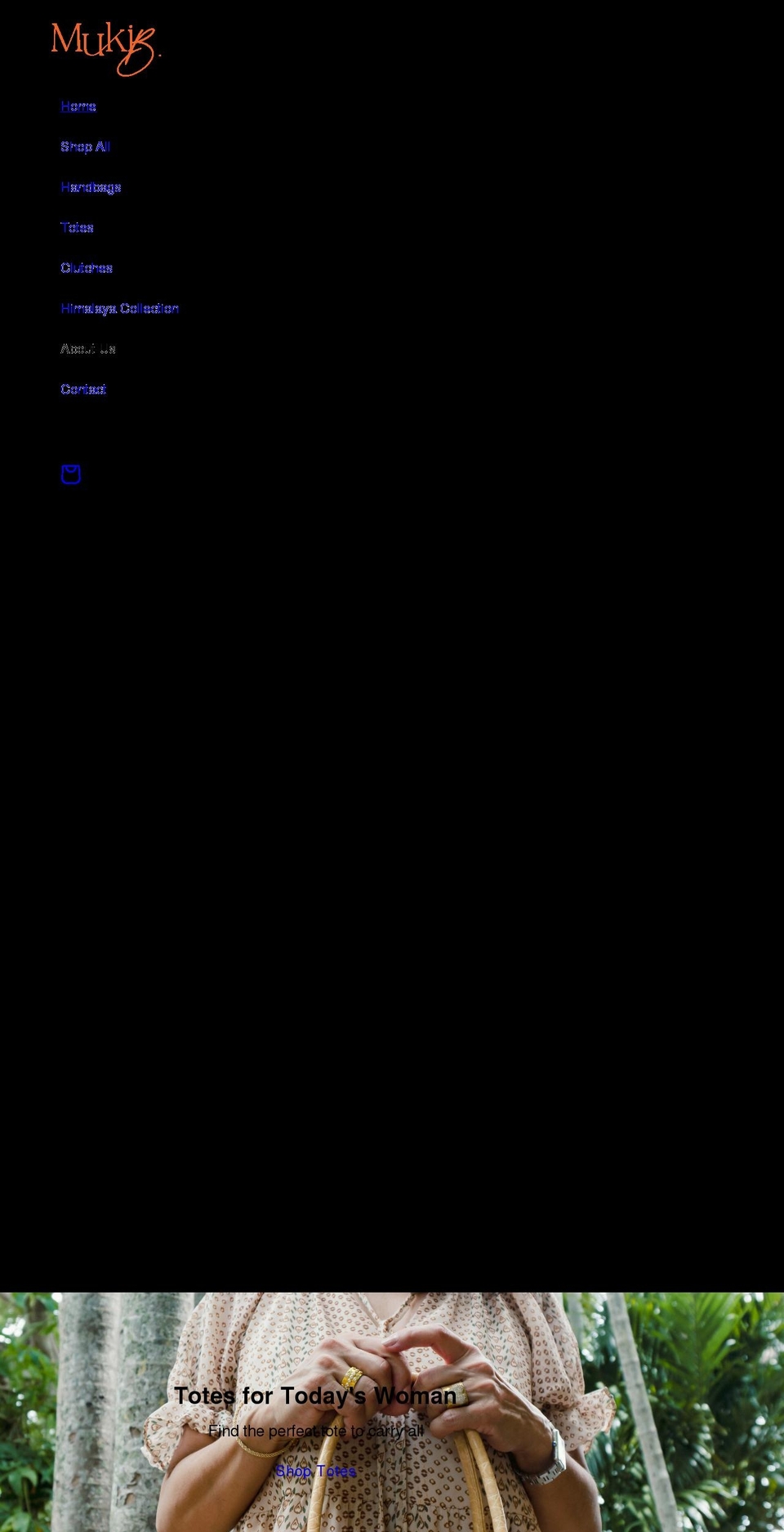 mukiboltonboutique.com shopify website screenshot