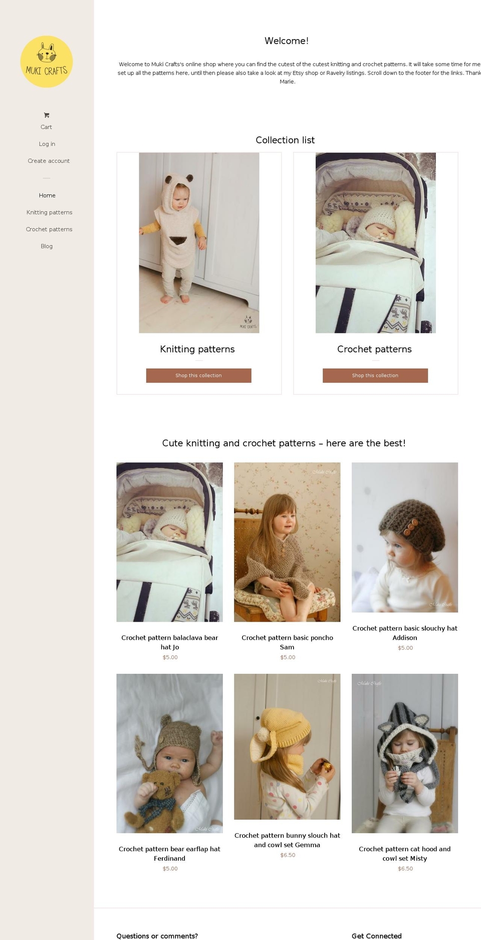 mukicrafts.com shopify website screenshot