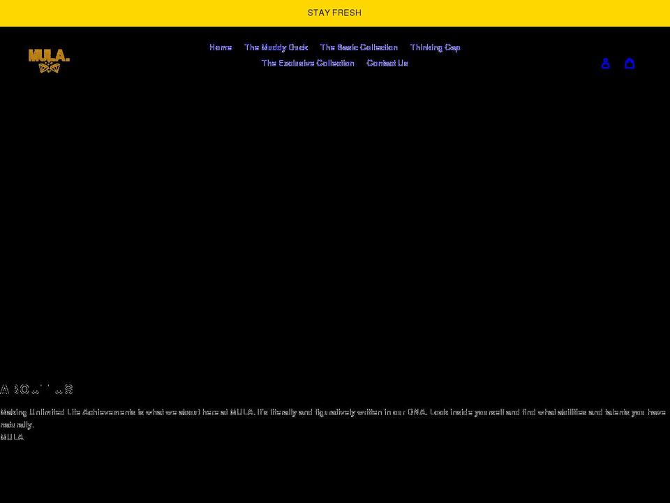 mulaincdesigns.com shopify website screenshot