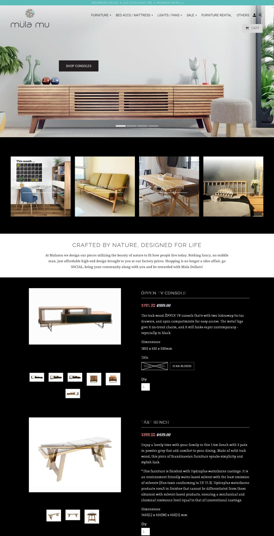 mulamu-furnishings.myshopify.com — Shopify storefront screenshot