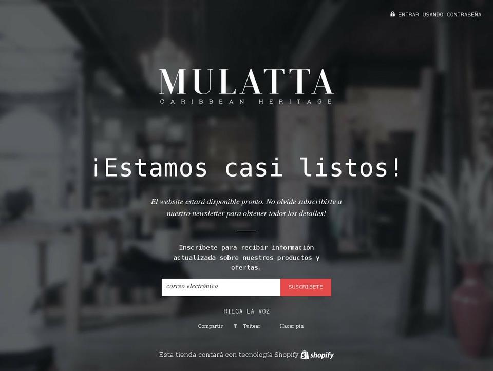 mulattapr.com shopify website screenshot