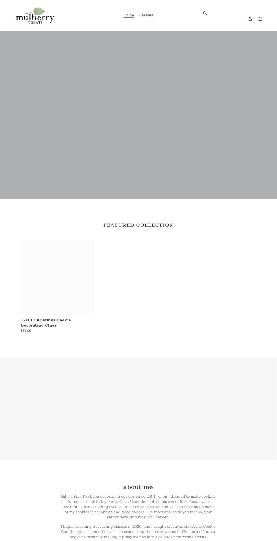 mulberrytreats.com shopify website screenshot