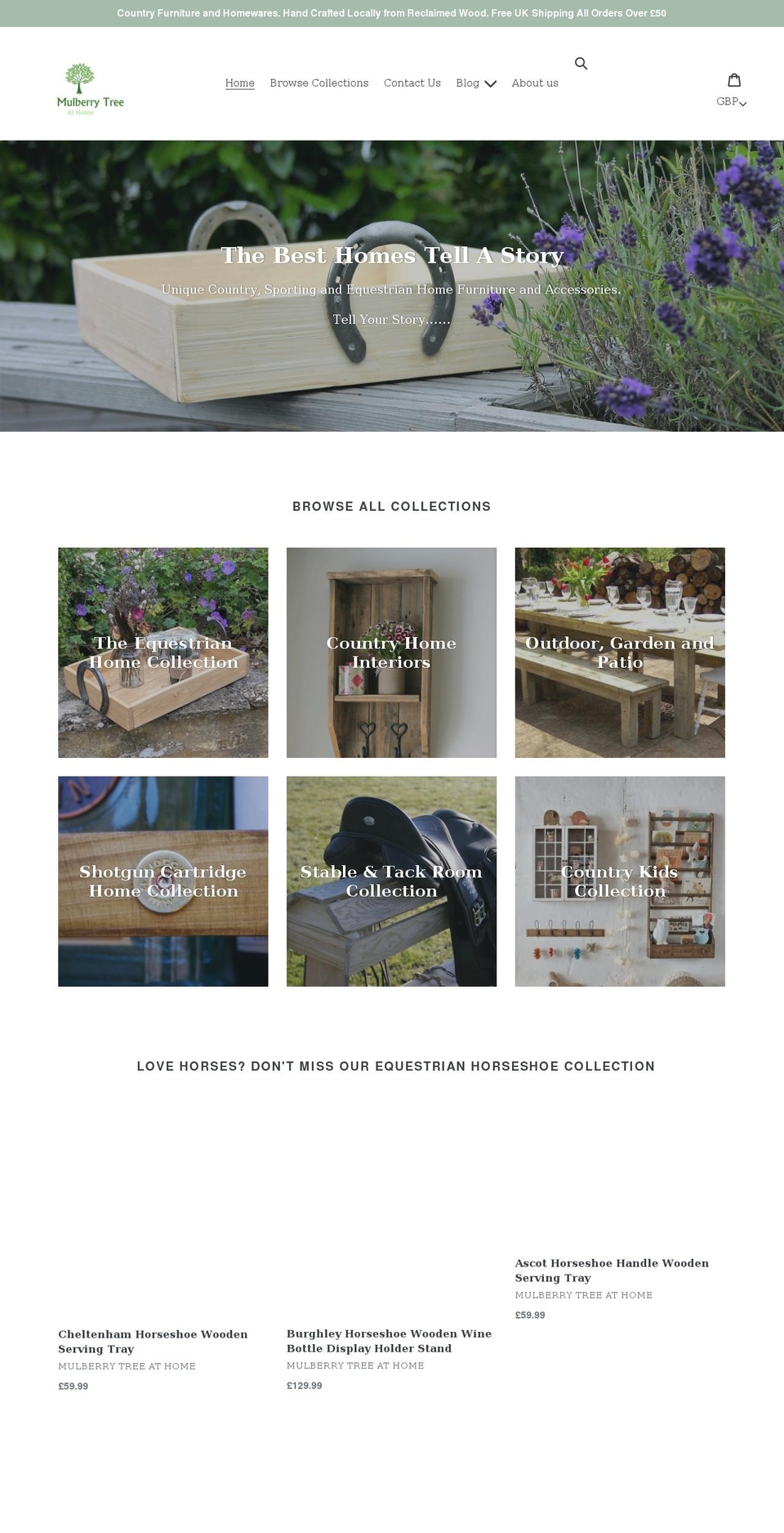 mulberrytreeathome.com shopify website screenshot