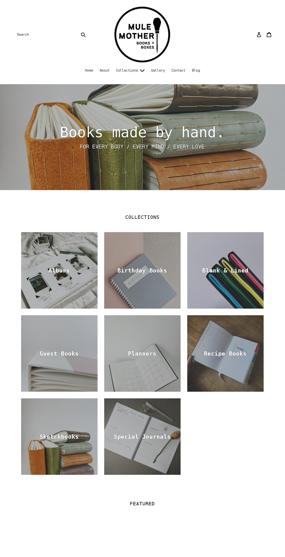 mulemotherbooks.ca shopify website screenshot