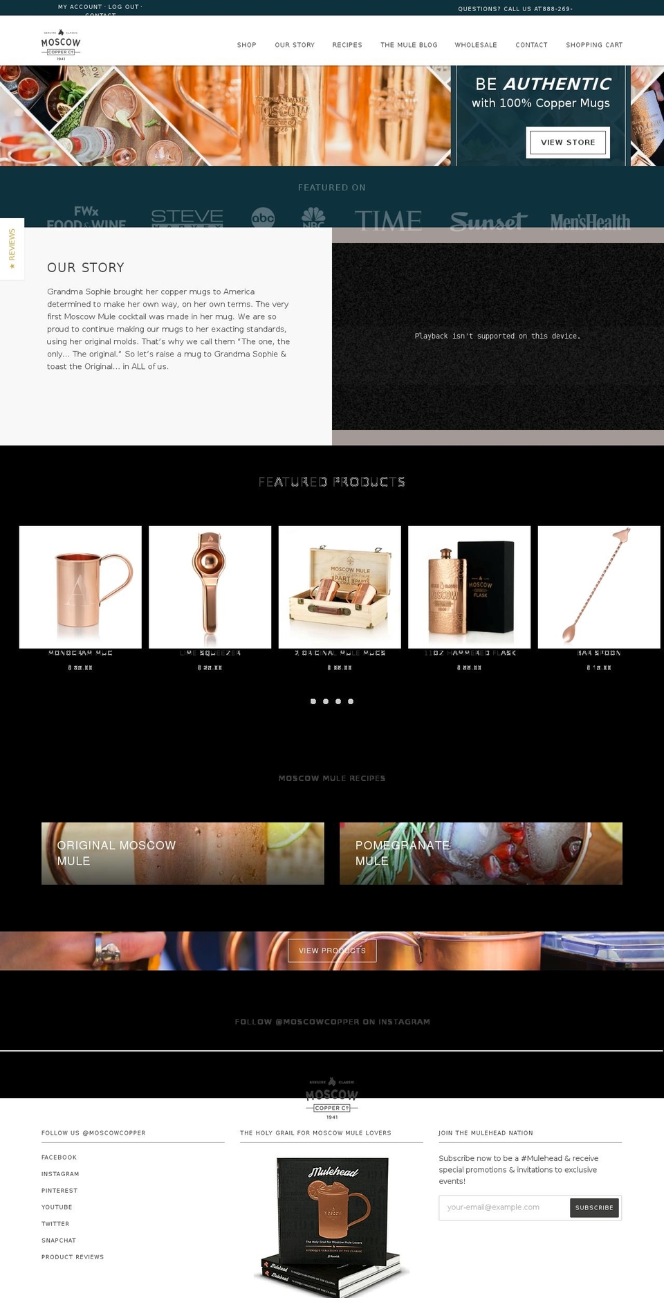 muleofthemonth.com shopify website screenshot