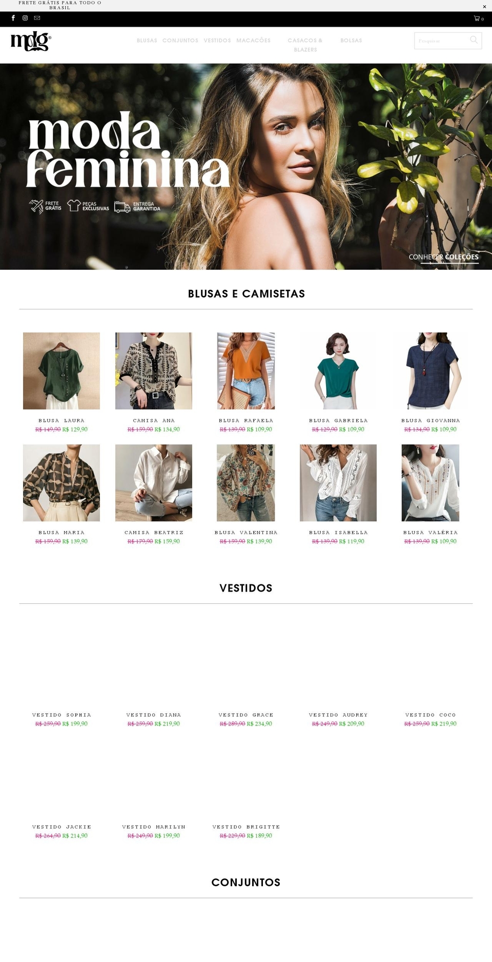 mulherdegrife.com shopify website screenshot