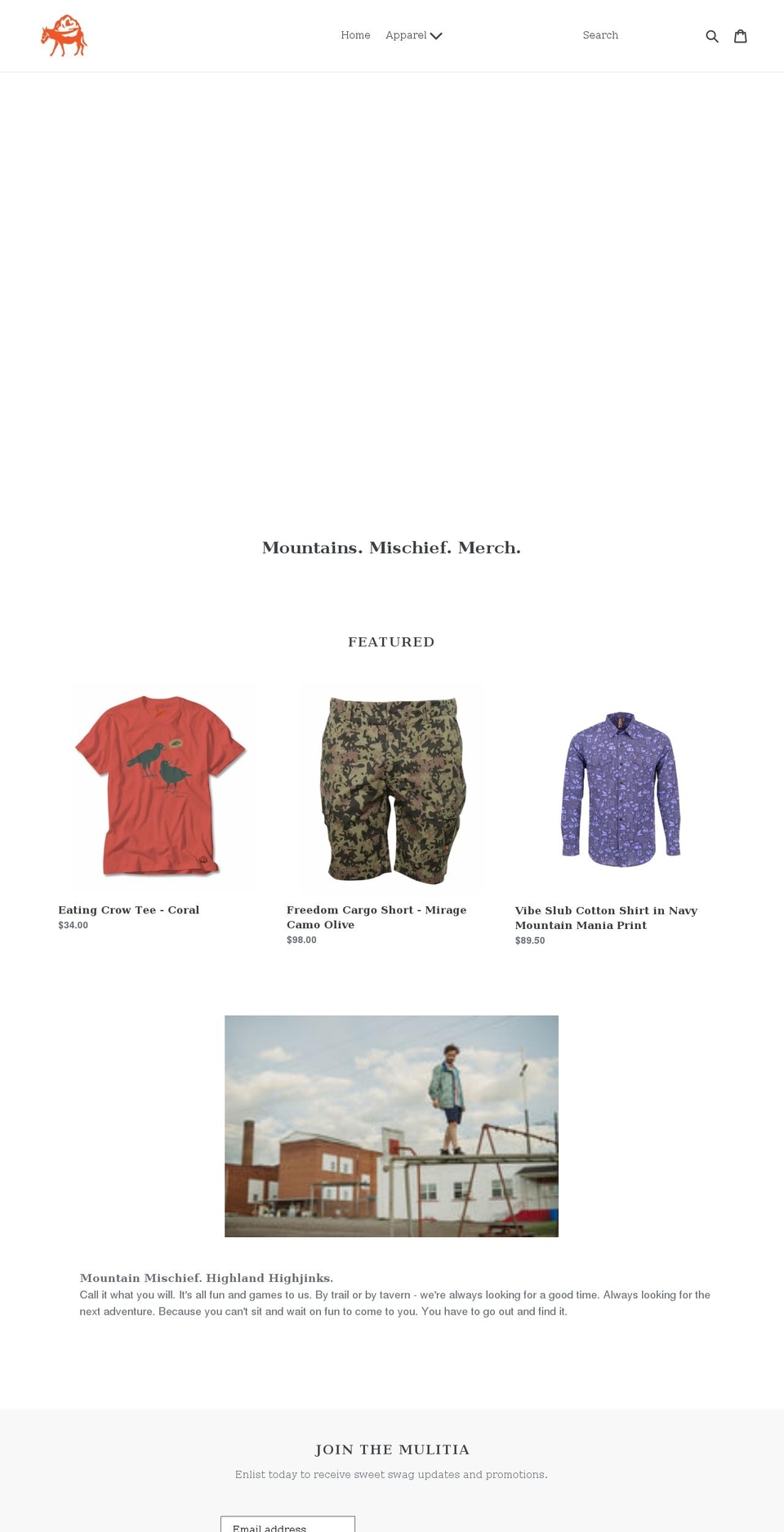 mulitia.com shopify website screenshot