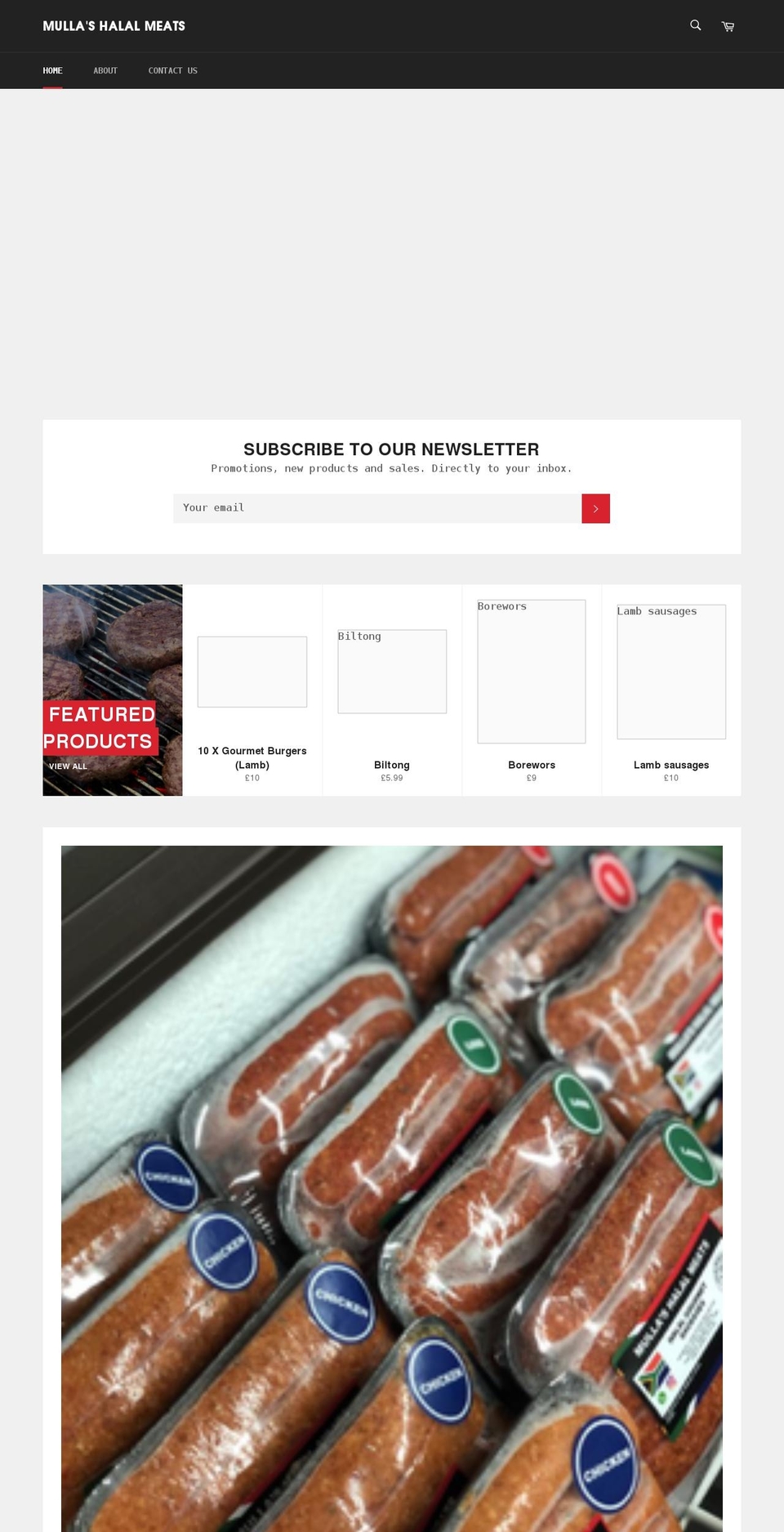 mullas.co.uk shopify website screenshot