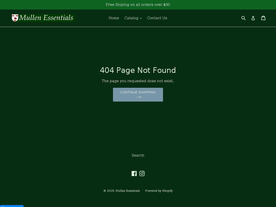 mullensoap.com — Shopify storefront screenshot