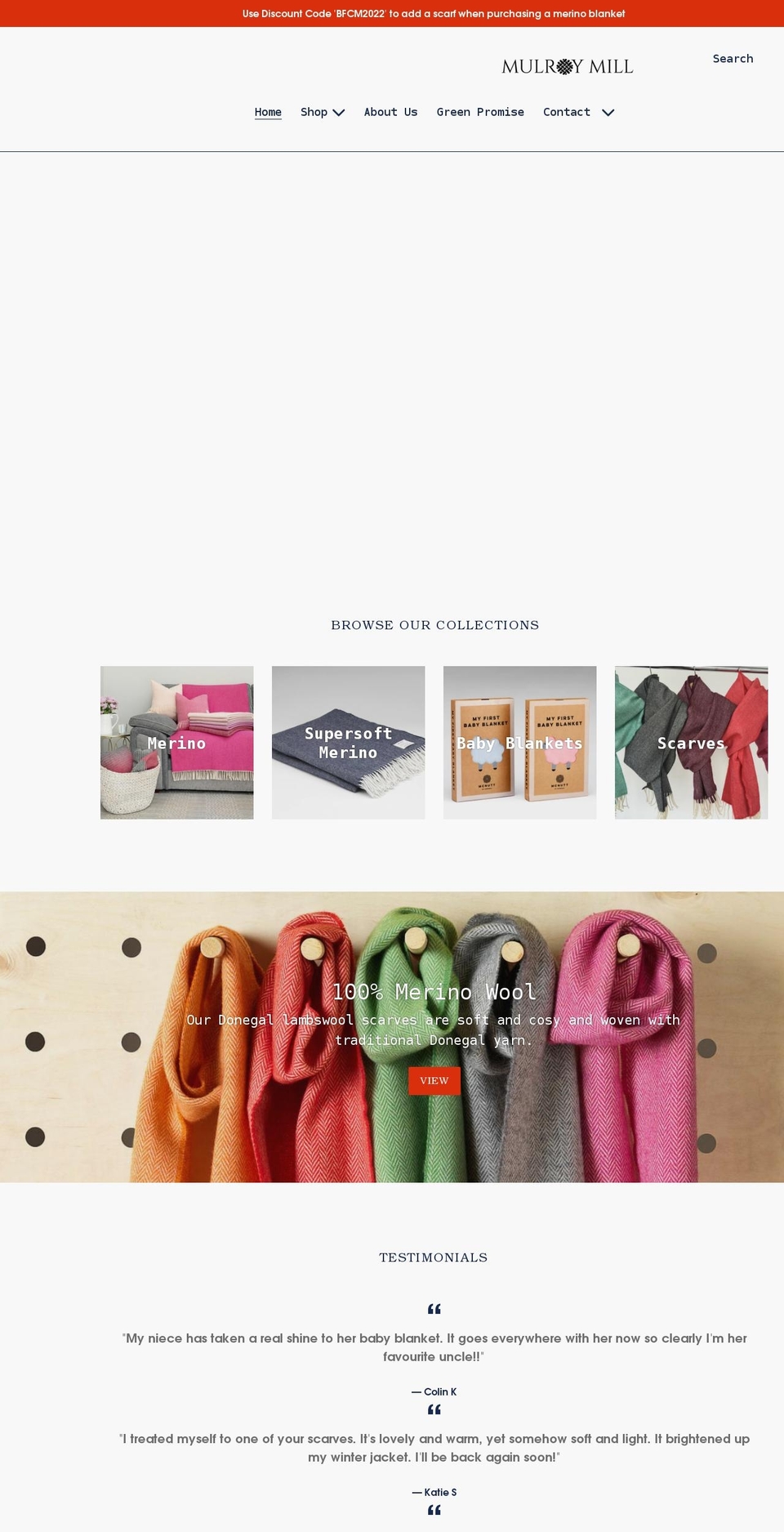 mulroymill.com shopify website screenshot