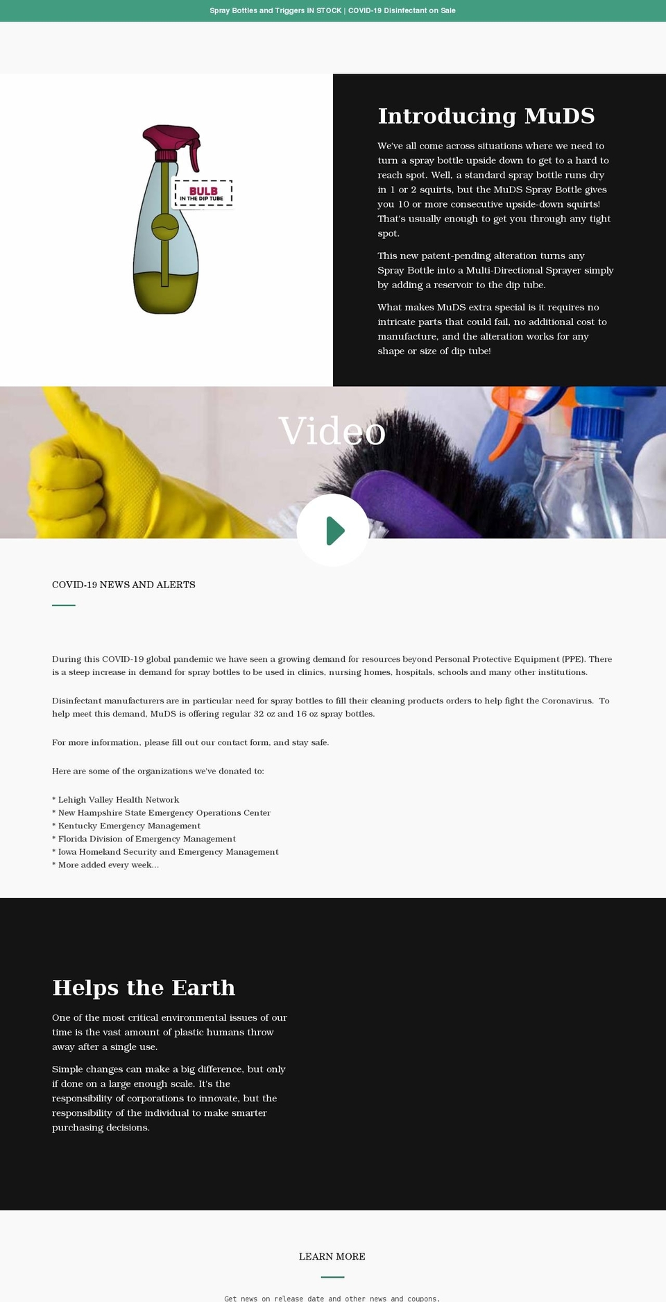 multi-directional-sprayer.com shopify website screenshot