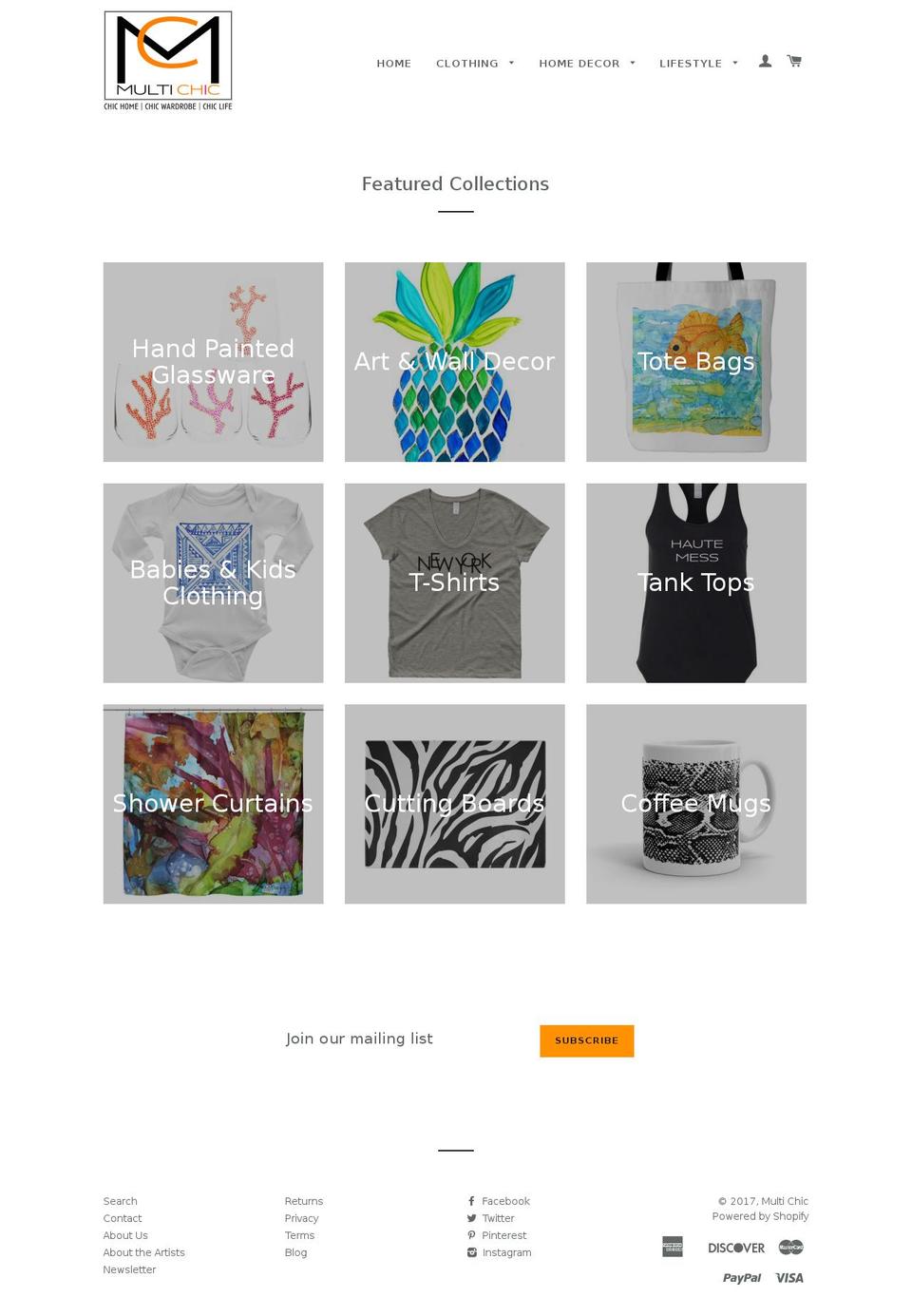 multichic.com shopify website screenshot
