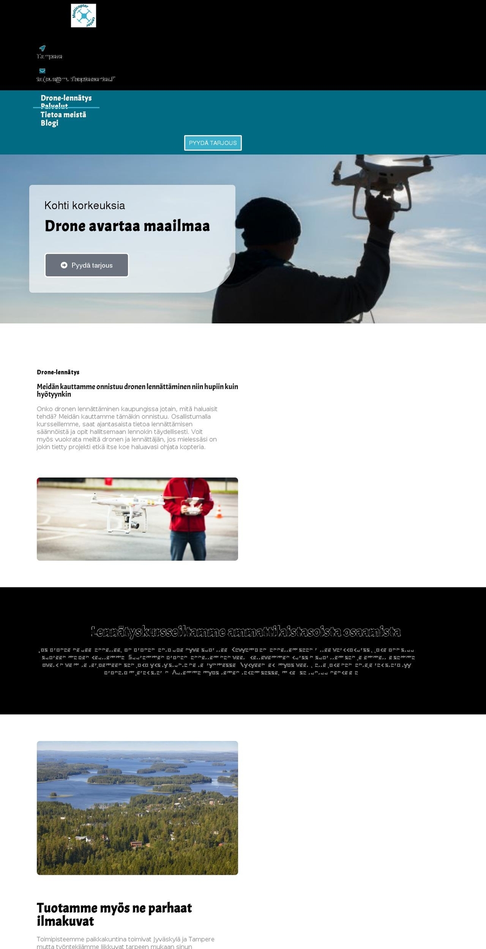 multicoptercenter.fi shopify website screenshot