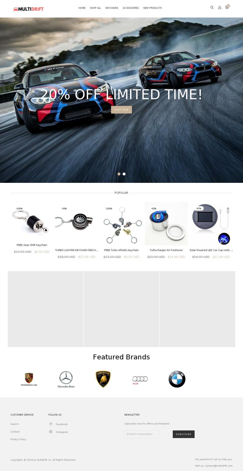 multidrift.com — Shopify storefront screenshot