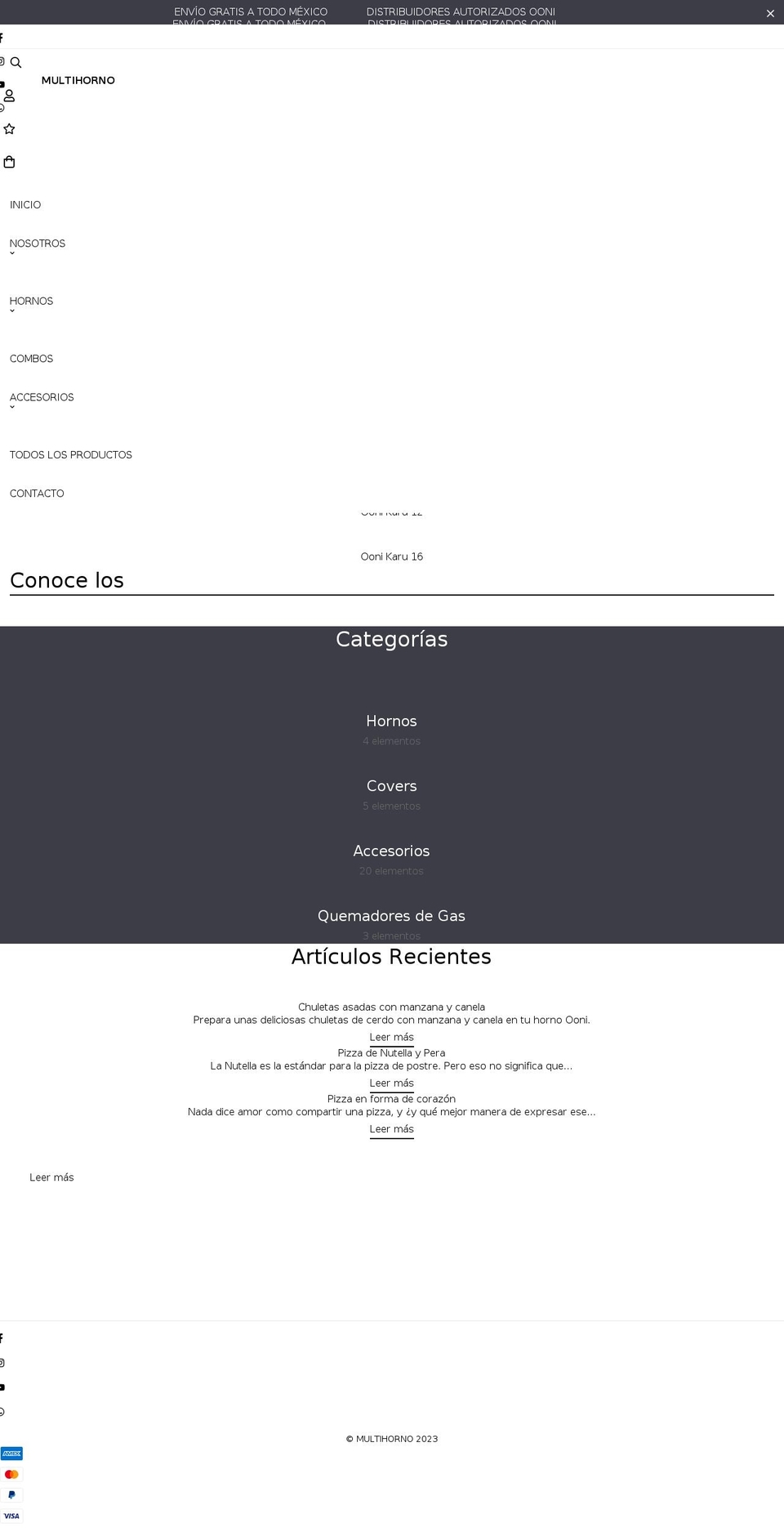 multihorno.com — Shopify storefront screenshot