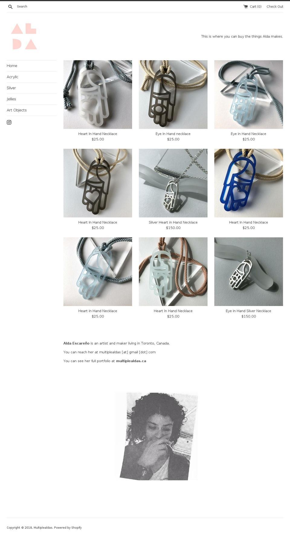 multiplealdas.com — Shopify storefront screenshot