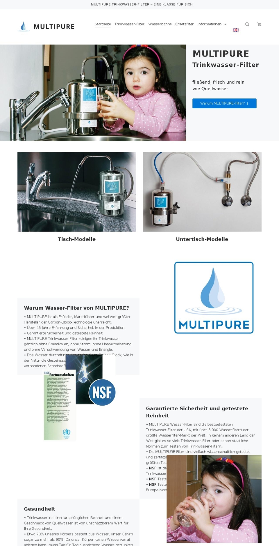 multipurewasser.de shopify website screenshot