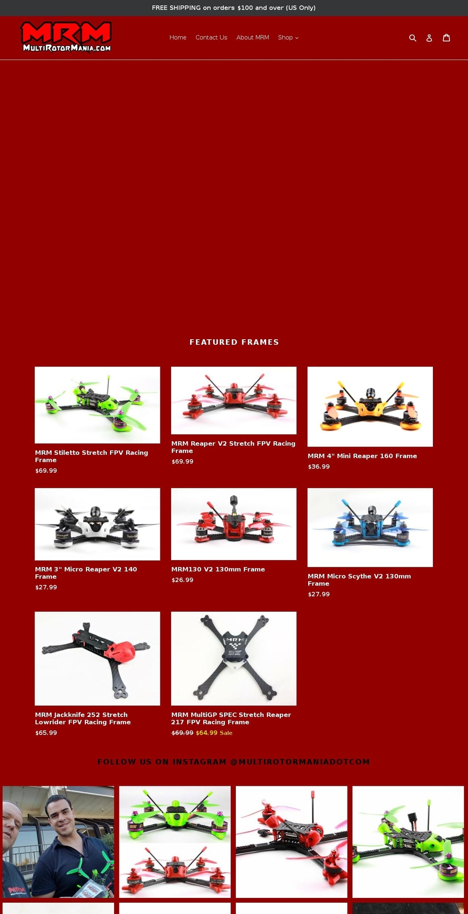 MRMv2-Debut Shopify theme site example multirotormania.net