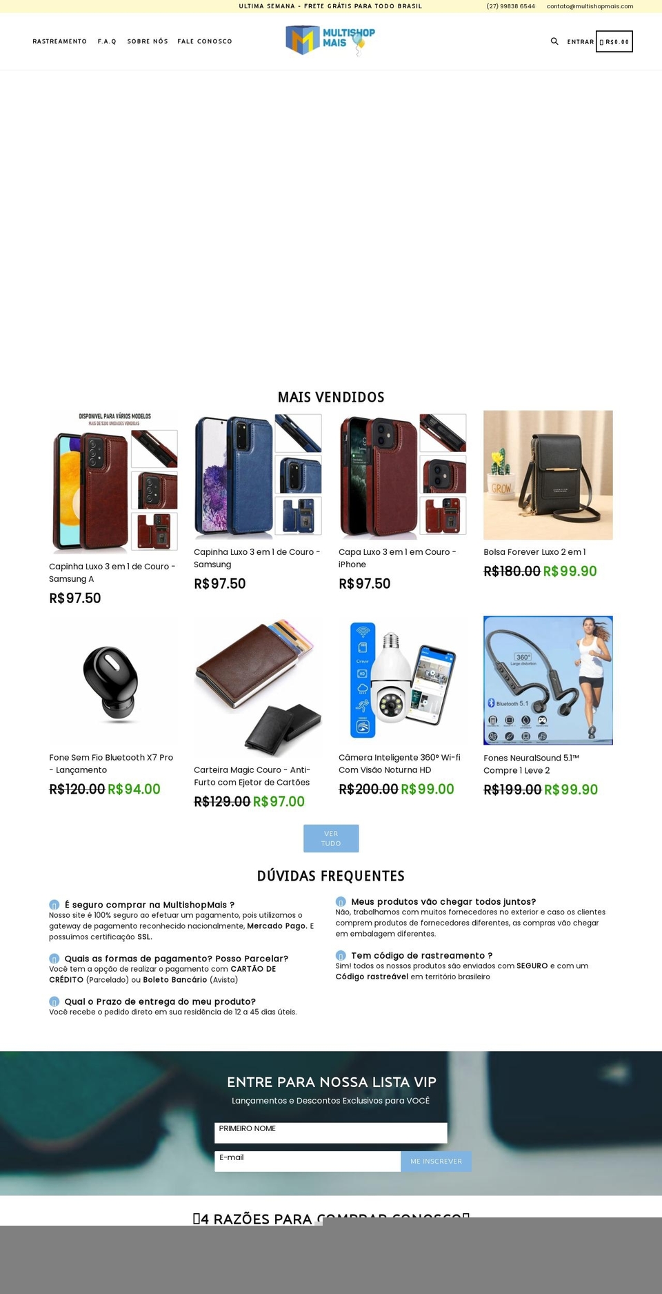 multishopmais.com shopify website screenshot