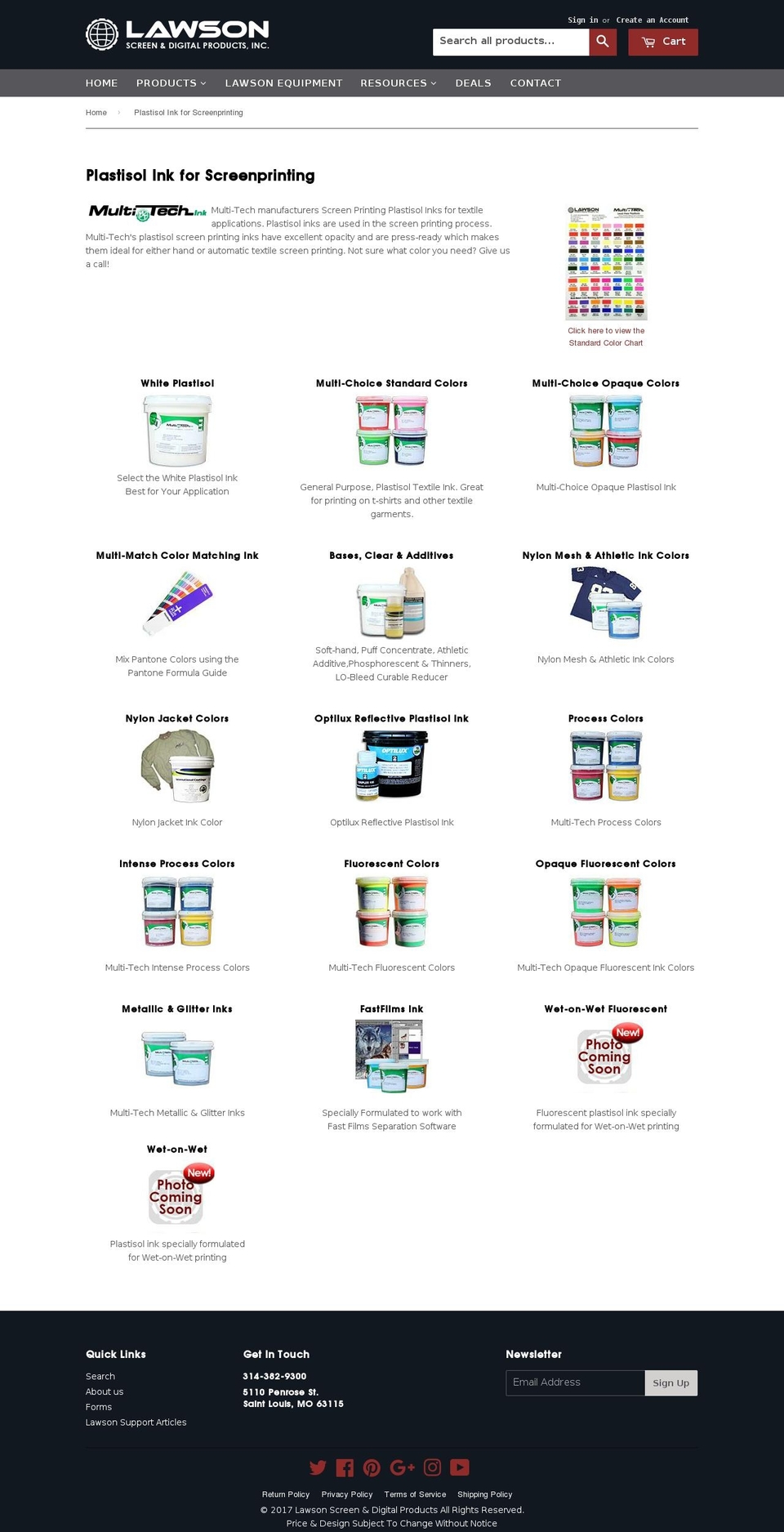 multitechink.com shopify website screenshot