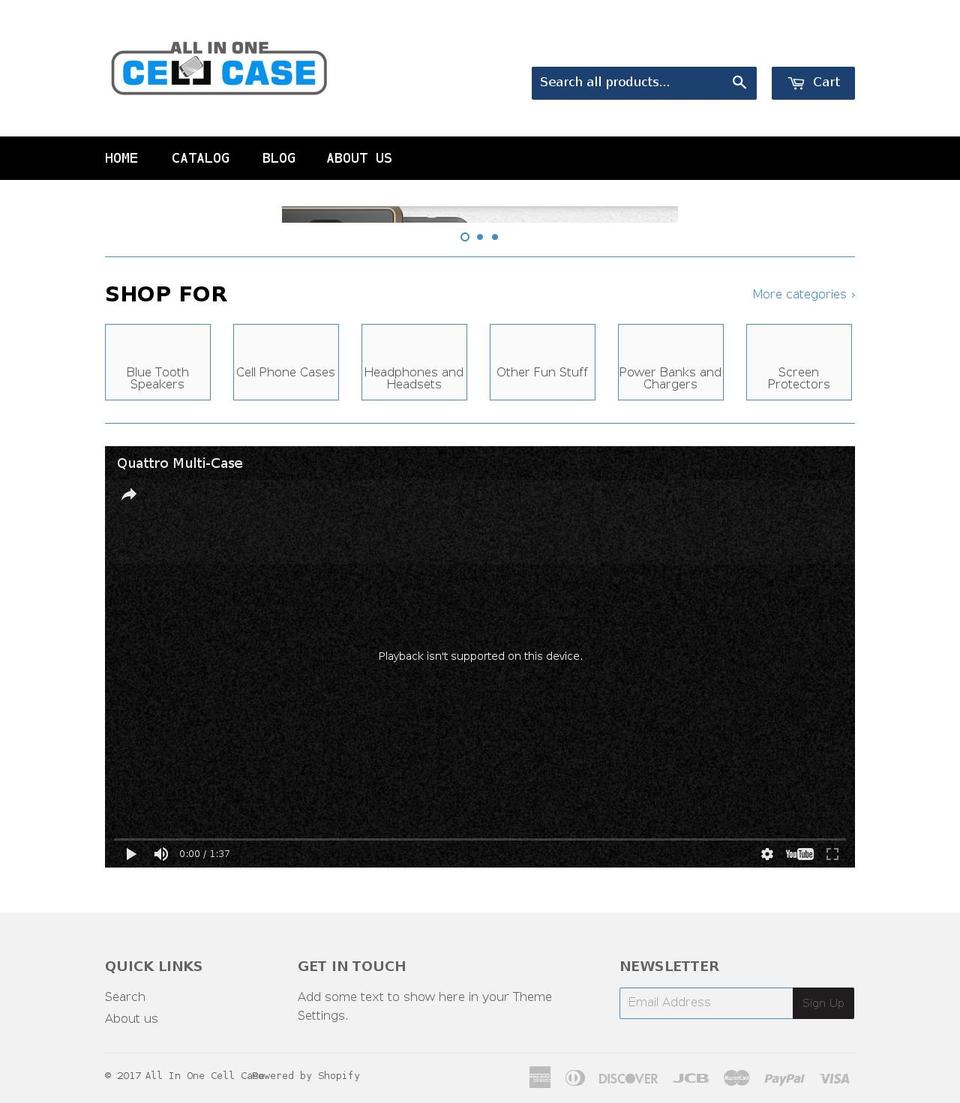 multiusecellphonecase.com shopify website screenshot