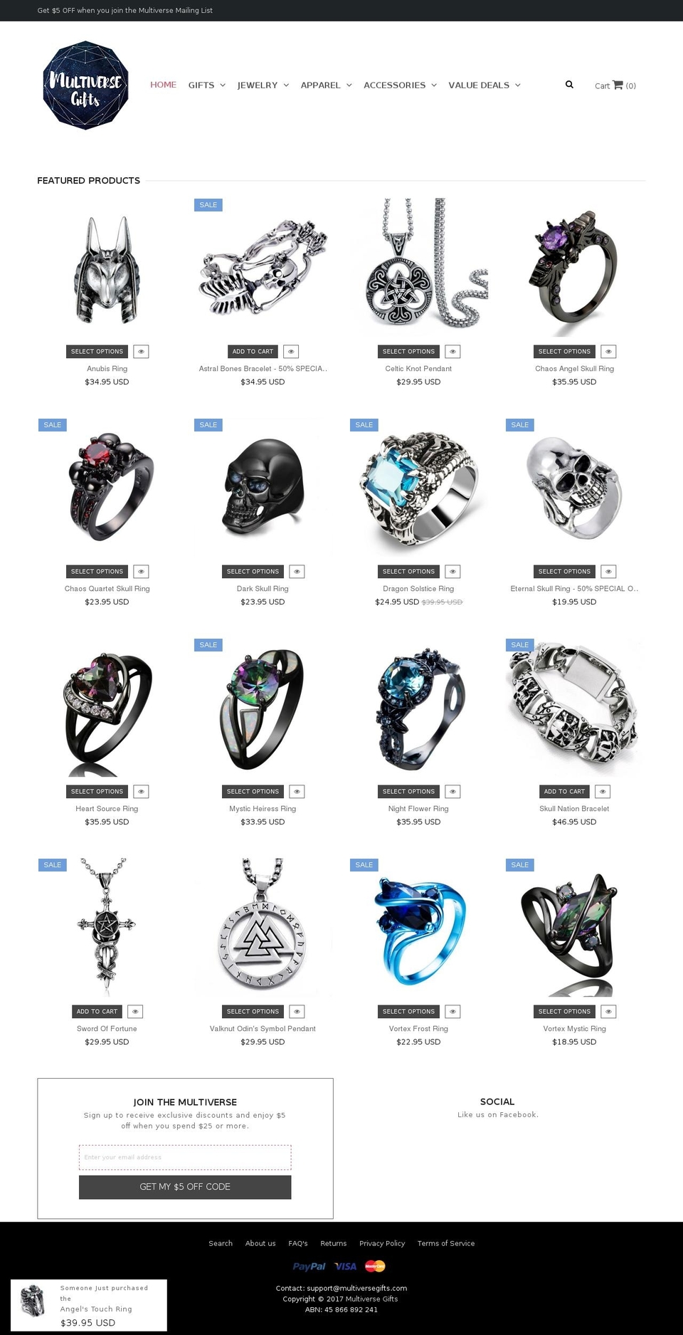 queen-v1-2 Shopify theme site example multiversegifts.com