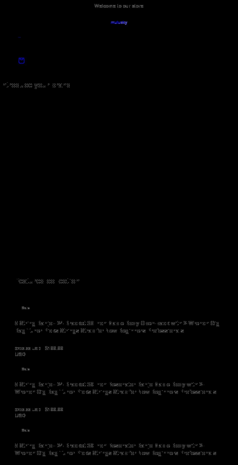 mulucky.com shopify website screenshot