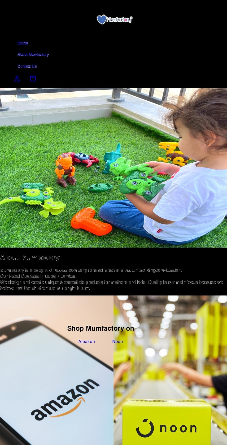 mumfactory.com shopify website screenshot