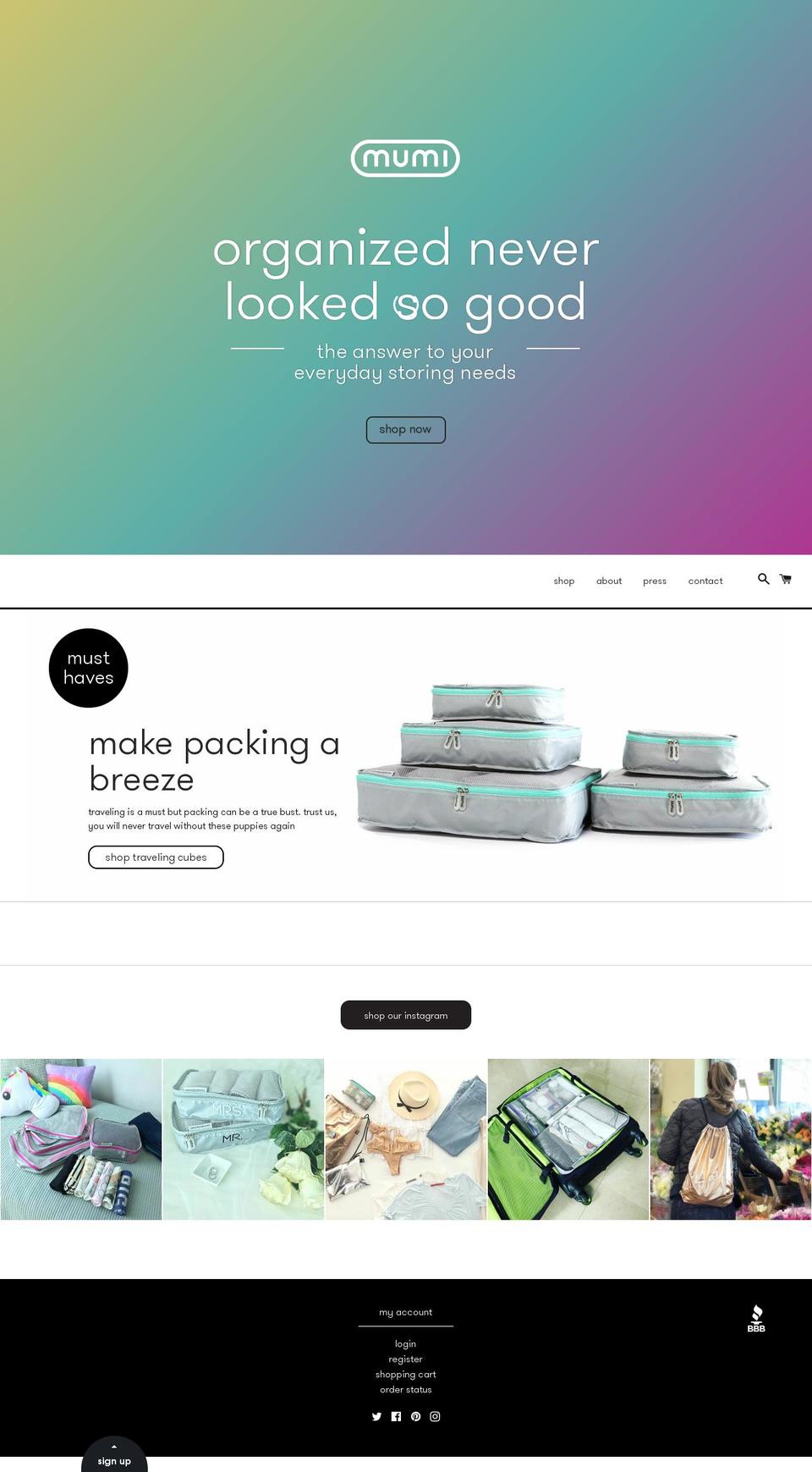 mumidesign.com shopify website screenshot