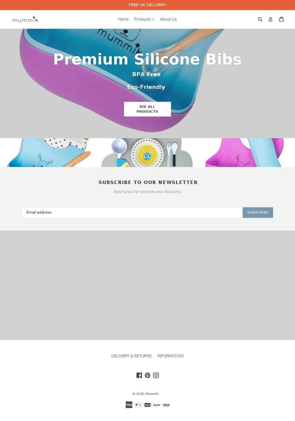 mummik.com — Shopify storefront screenshot