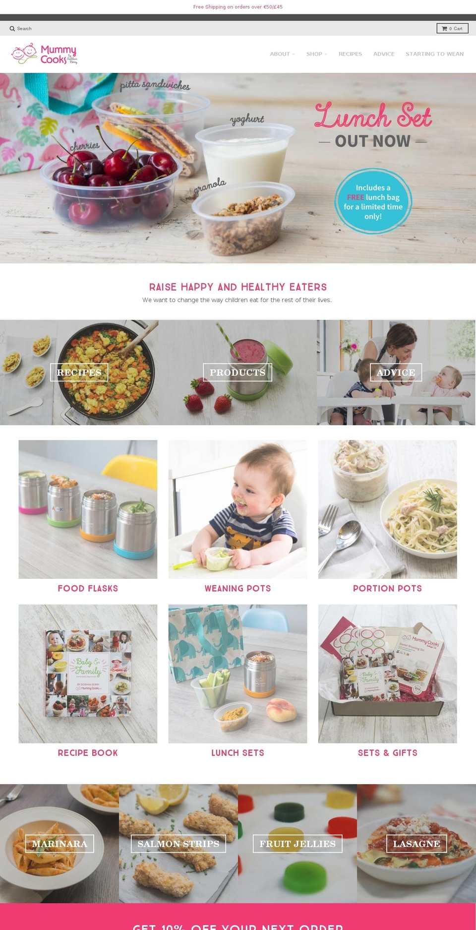 mummycooks.com shopify website screenshot