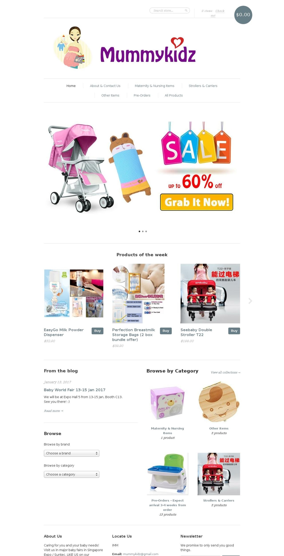 mummykidzsg.com shopify website screenshot