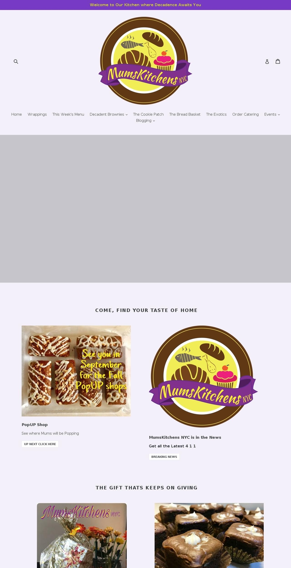 mumskitchensnyc.com shopify website screenshot