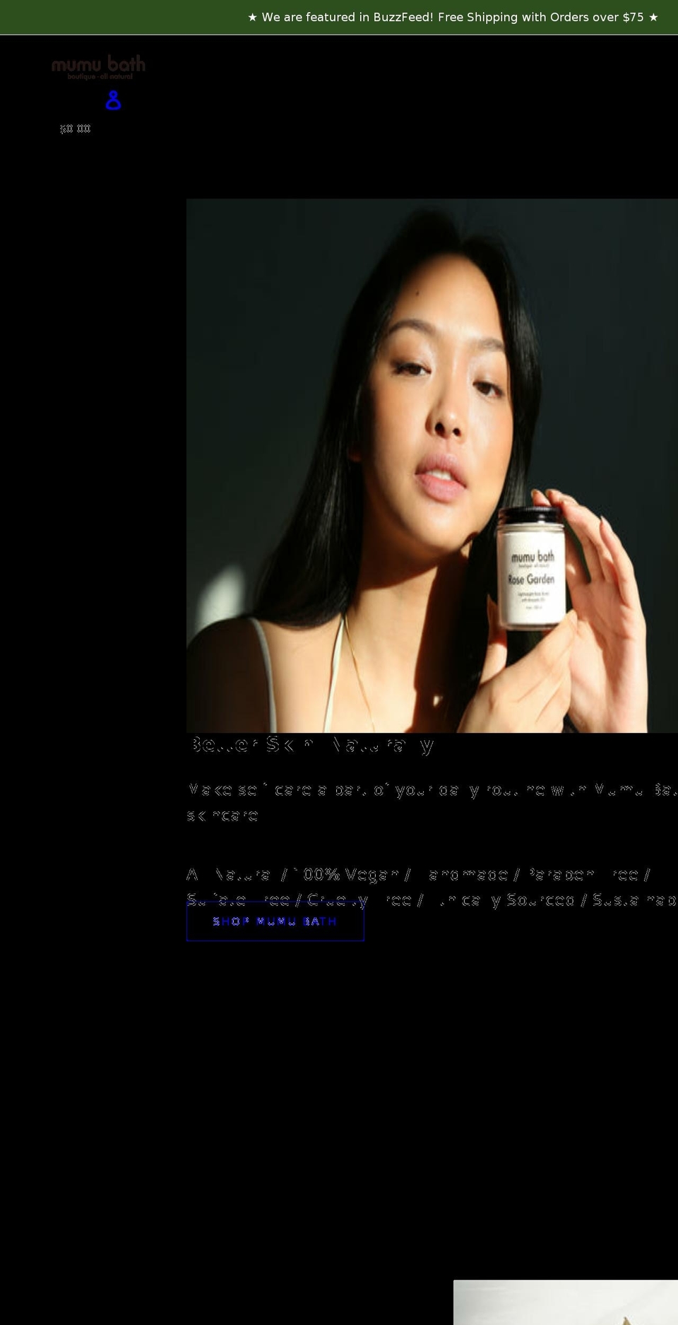 mumubath.com shopify website screenshot