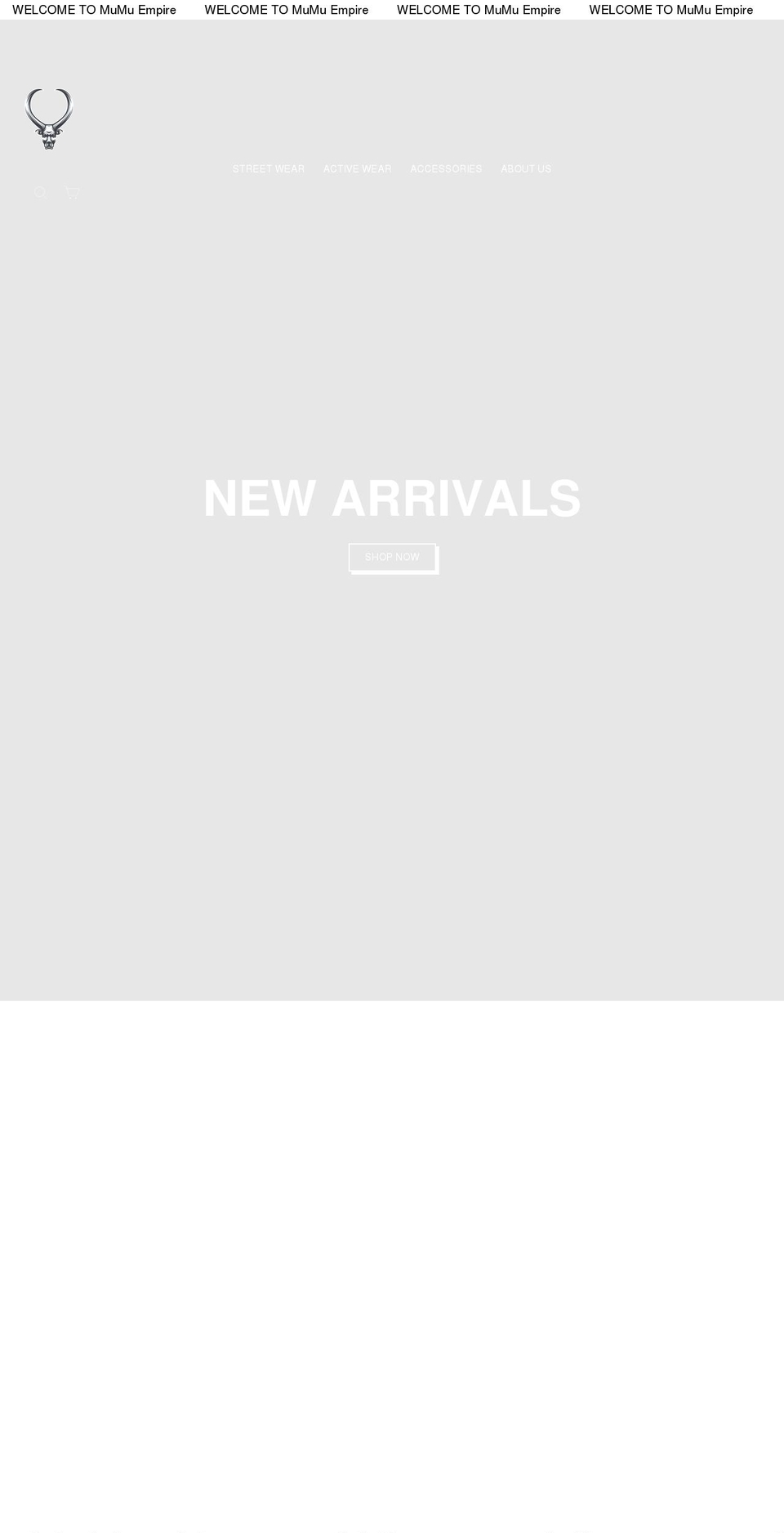 mumuempire.com shopify website screenshot