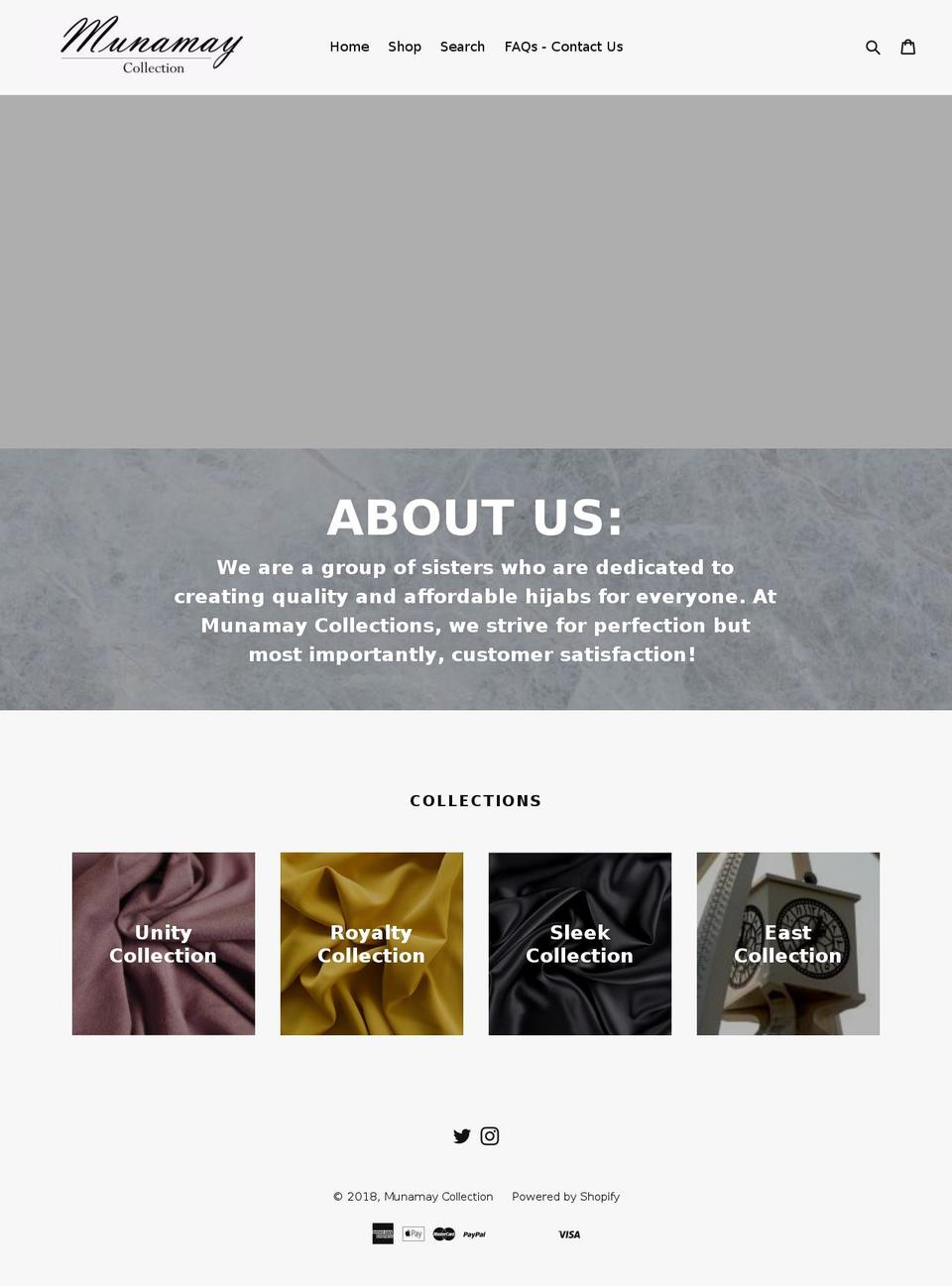 munamayc.com shopify website screenshot