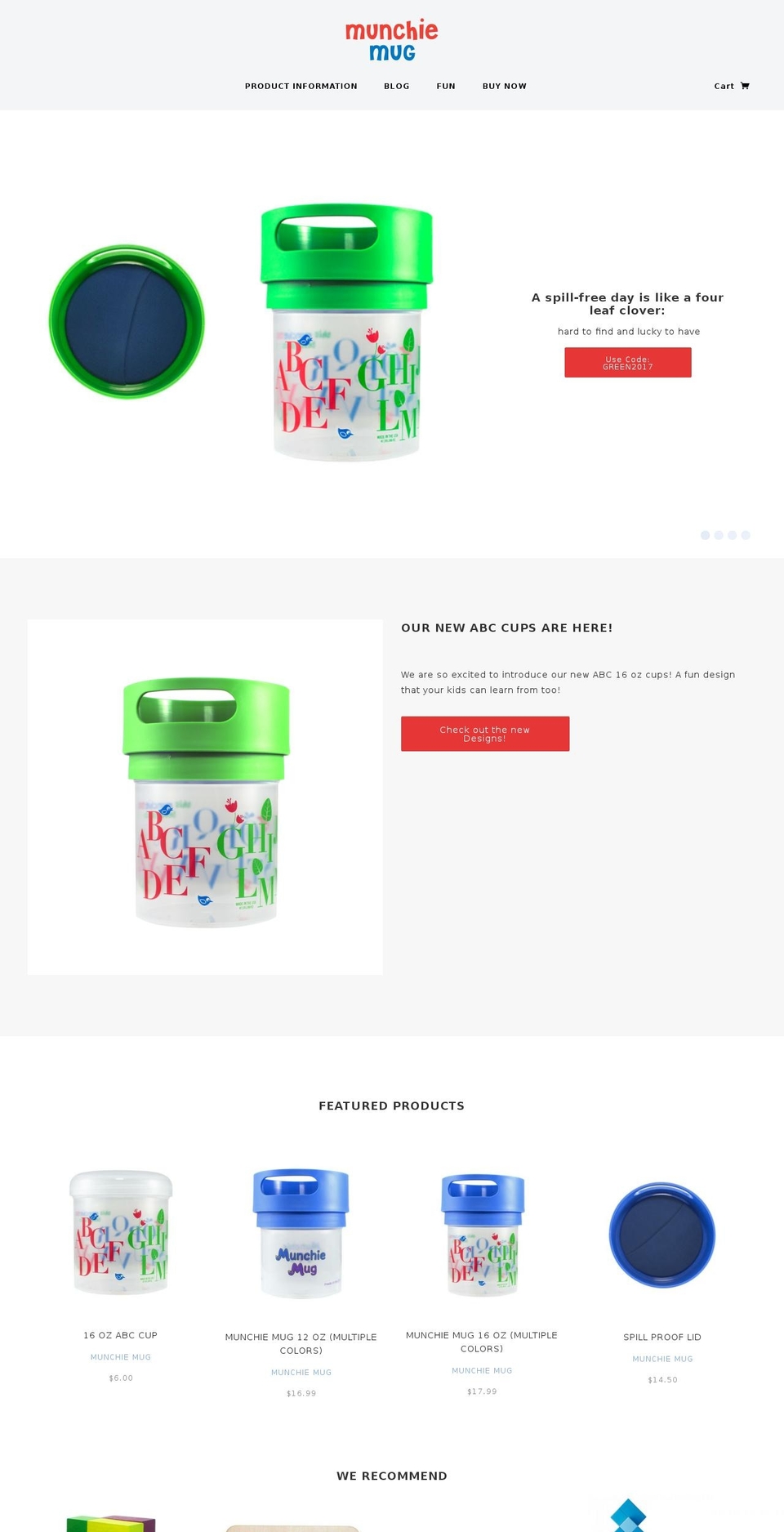 munchiemug.com shopify website screenshot
