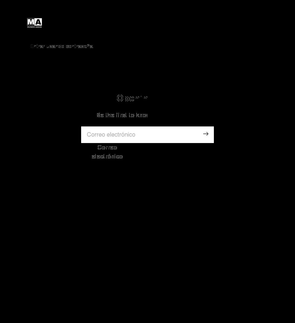 mundoanime.es shopify website screenshot