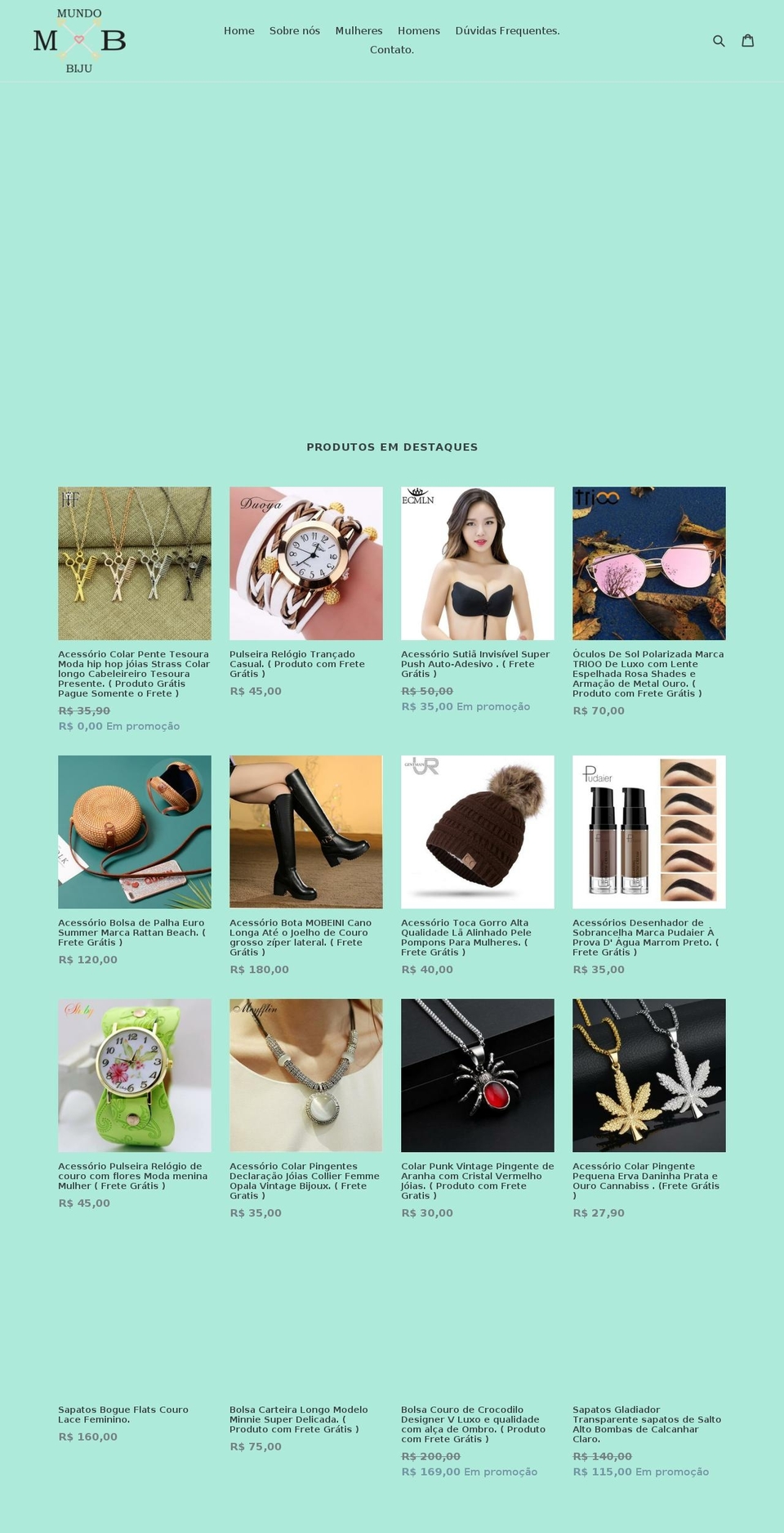 mundobiju.com — Shopify storefront screenshot